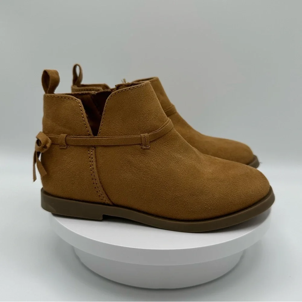 OLD NAVY Vegan Suede Toddler Boots, Size 8